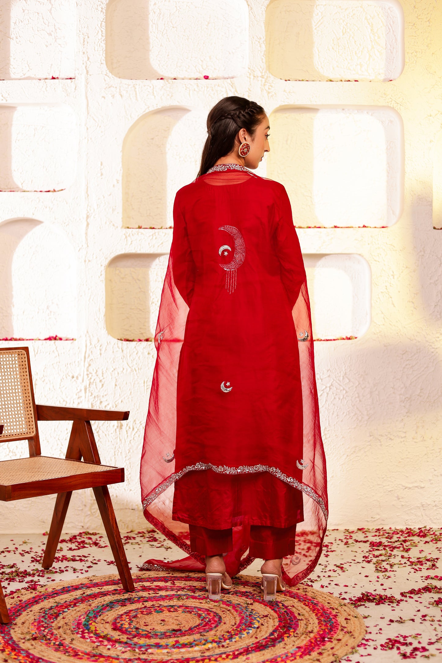 Chand Silk Straight Suit