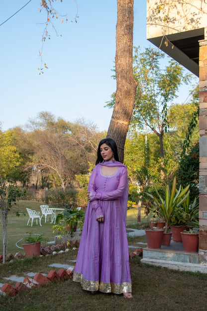 Heather Chanderi Anarkali